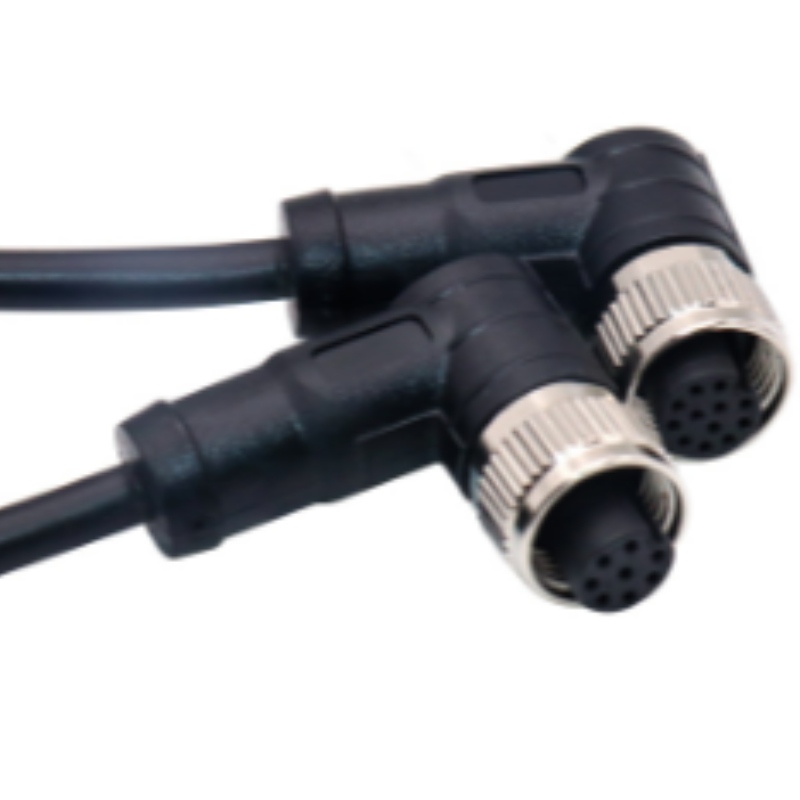 IP68 2-5 Pin Extensión Conector de alimentación impermeable M15 Fibra de alambre de cable femenino macho Conector rápido